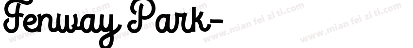 Fenway Park字体转换